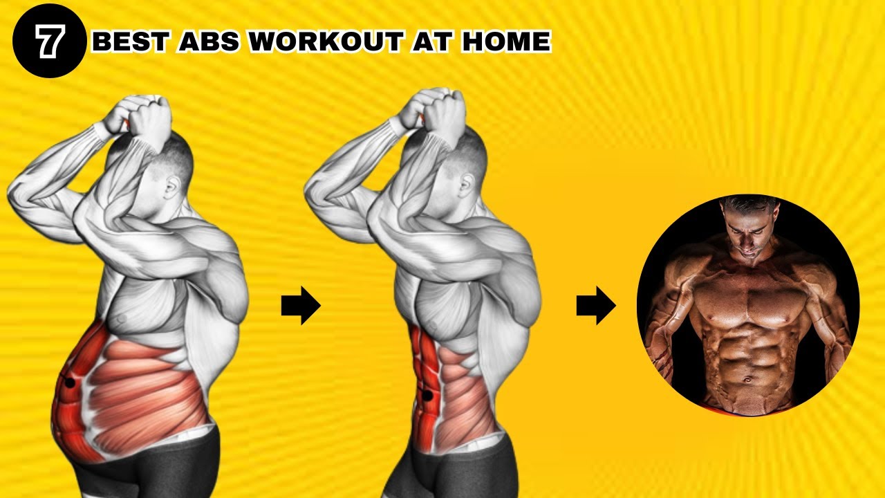 Top 7 Best Abs Exercises You Need (Home Workout) YouTube