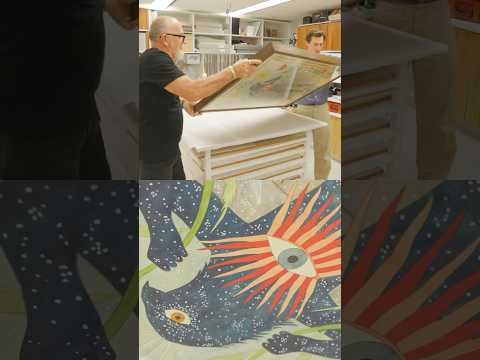Go Behind The Scenes As Watercolours Are Prepared For The 11th Asia Pacific Triennial