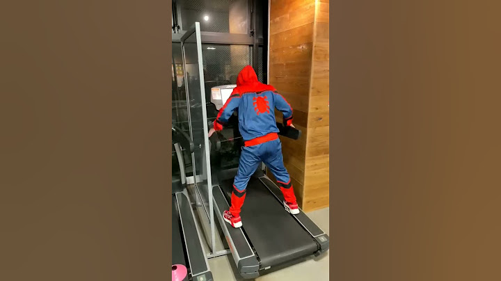 koşu bandında düştü #örümcekadam #spiderman