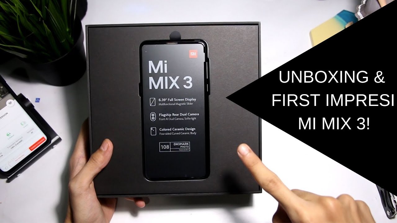 Rp 7.3Juta! Xiaomi Mi Mix 3 Unboxing Dan First Impresi