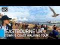 Exploring Eastbourne Beach and Town 2021 | UK Seaside Resort and Town Centre Walking Tour