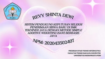 Demo Aplikasi Tugas Akhir UNINDRA | Revy Shinta Dewi - 202043502407