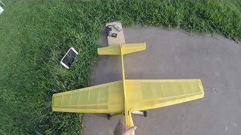Flying my new control line model plane I