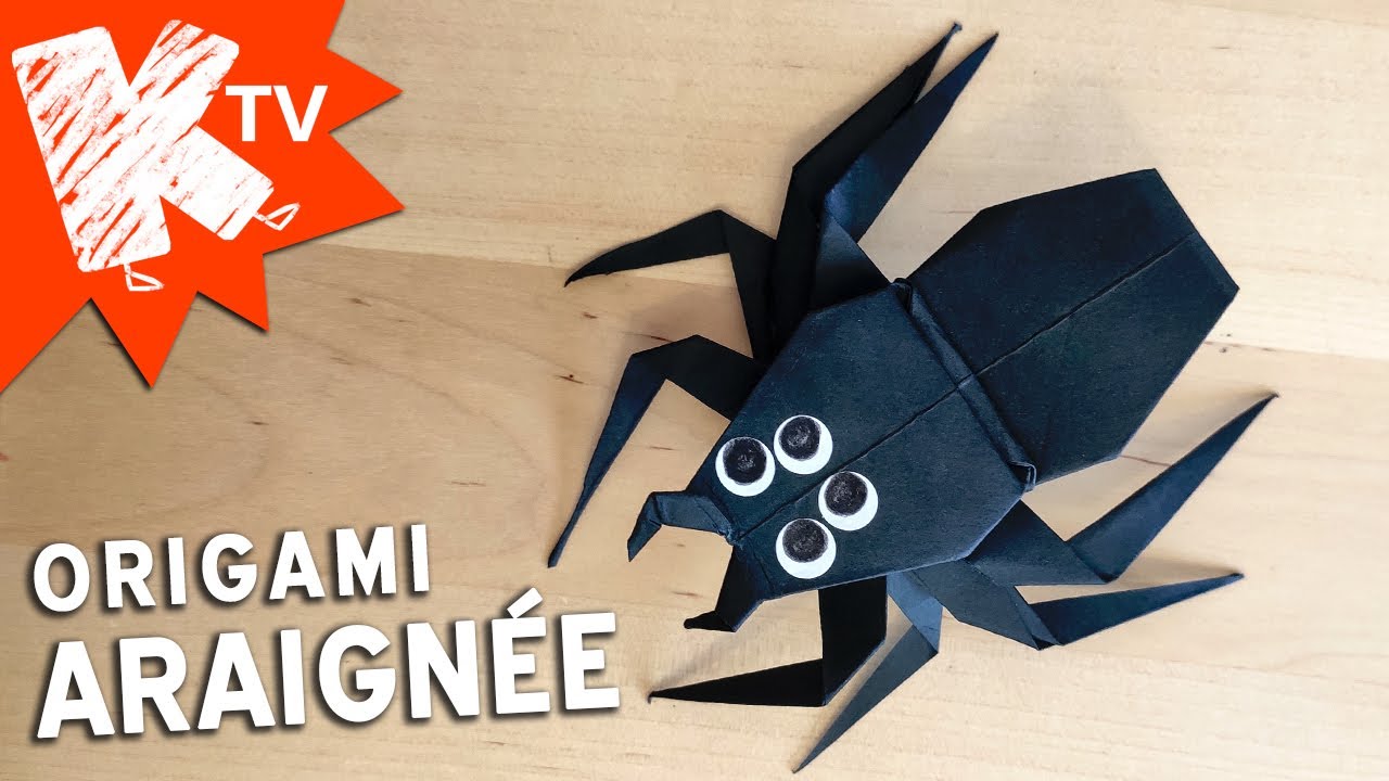 Origami Araignée facile Halloween YouTube