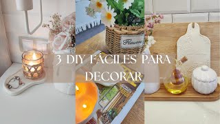 EASY DIYS TO DECORATE YOUR HOME, BEAUTIFUL AND ECONOMIC IDEAS #homedecorideas #homedecor #diy