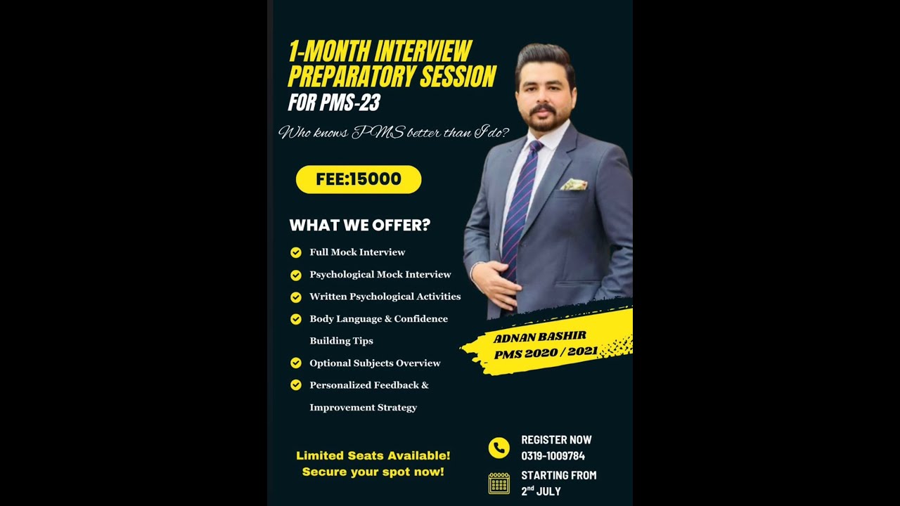 PMS INTERVIEW ORIENTATION SESSION by DARSGAH