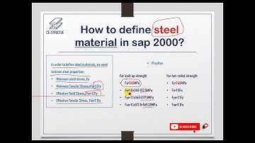 How to Create Steel Material in Sap2000