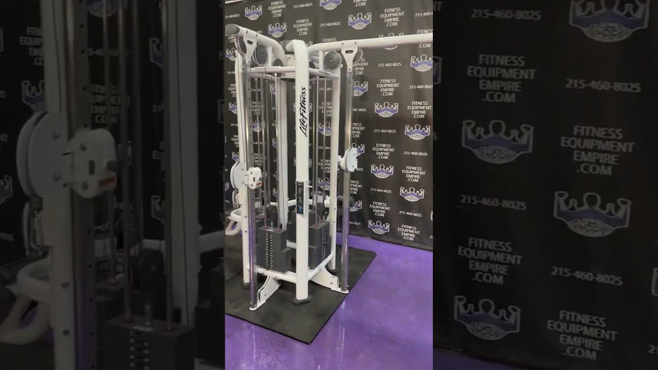 Life Fitness Signature Series MJ8 Jungle Gym W Dual Pulley Lat Pulldown Low Row