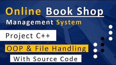 Book Shop Management System in C++ | Complete Project with Source Code | C++ Project for Beginners