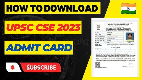 How to download UPSC CSE 2023 admit card | UPSC | Admit card