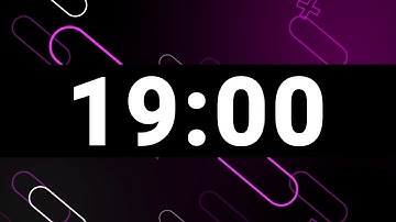 19 Minute Timer with Relaxing Upbeat Music and Alarm, Countdown Clock for Stress Relief