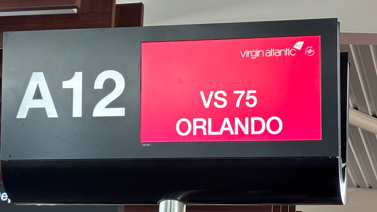 Florida 2025 | Travel day to Orlando on Virgin premium. Staying at the Holiday Inn T2 | April 2025