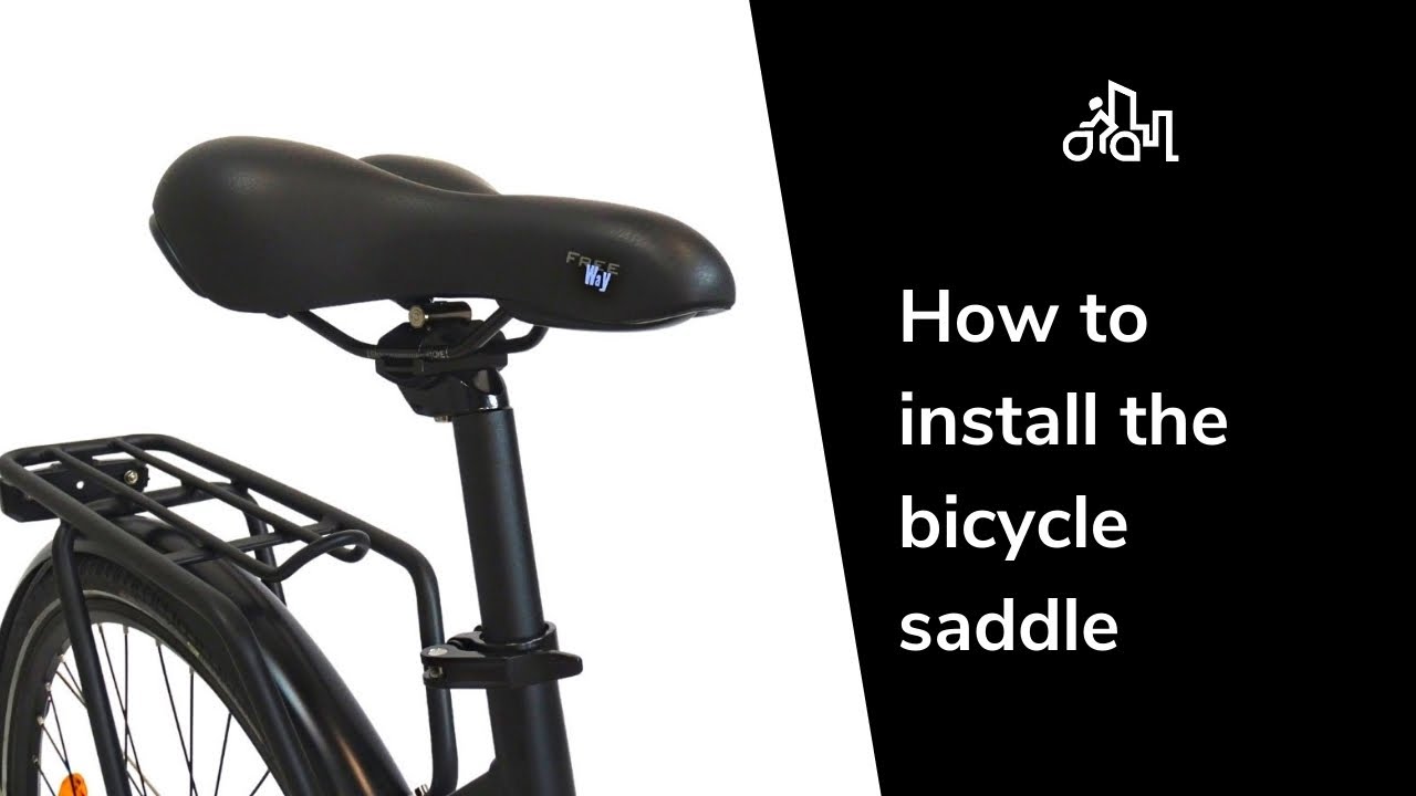 How to install the bicycle saddle YouTube
