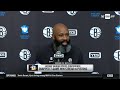 Jacque Vaughn Postgame Interview | Brooklyn Nets beat Detroit Pistons 130-122