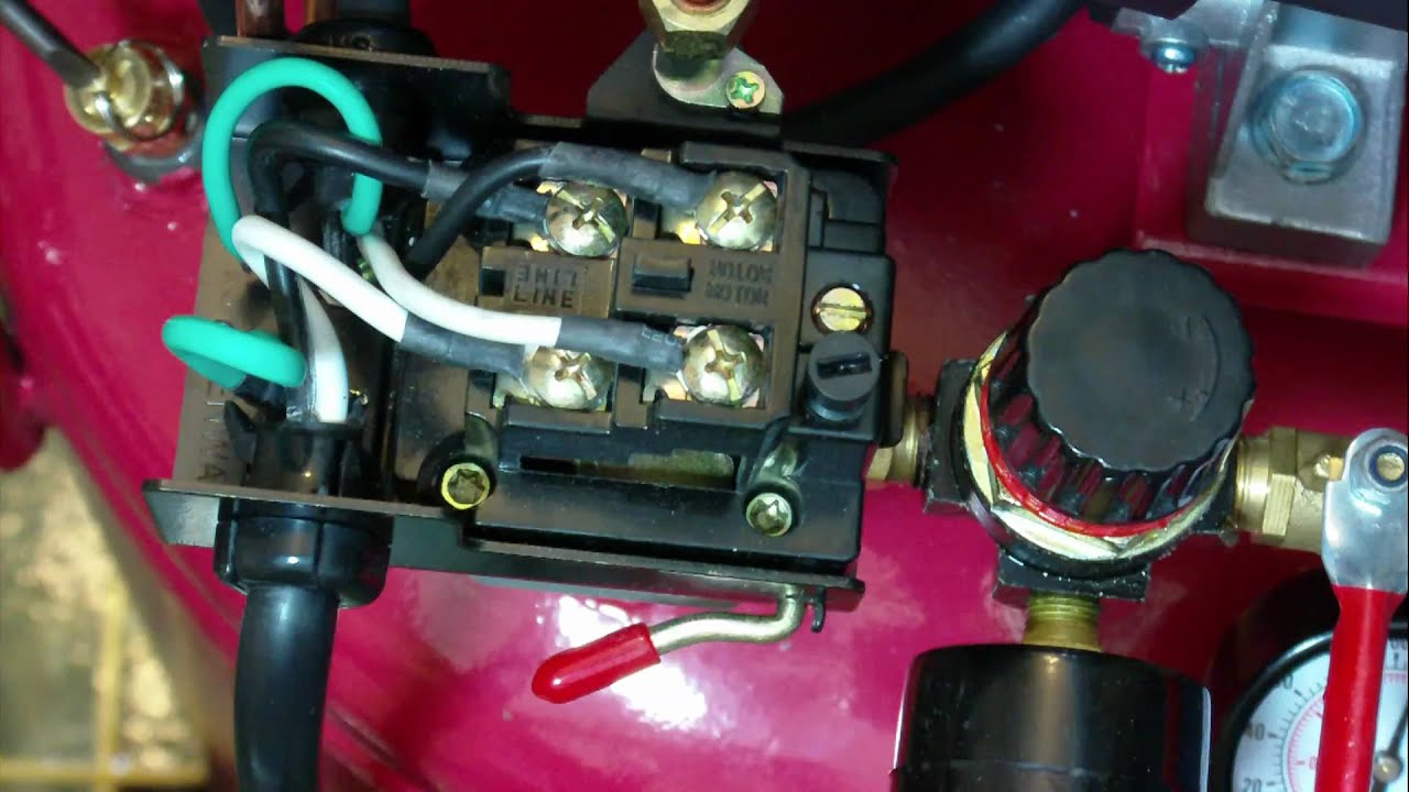 How to set the pressure switch on your Harbor Freight air ... basic electrical wiring schematic 