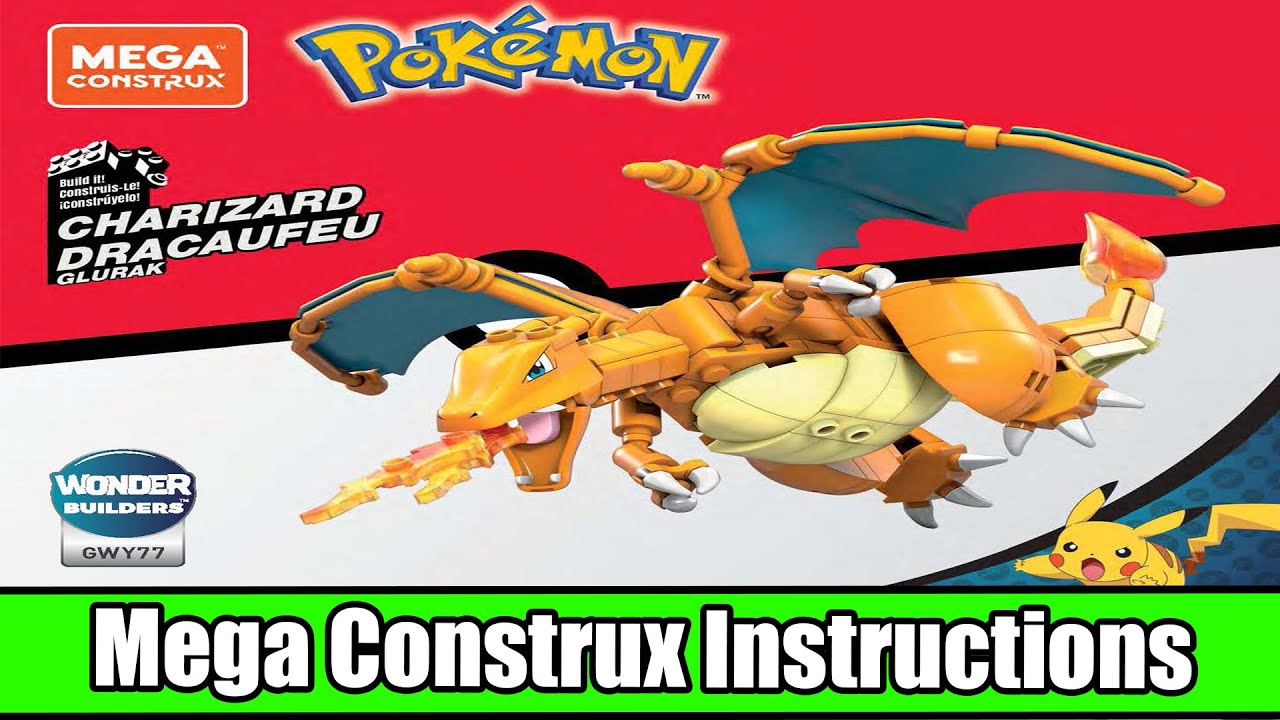 Briques mega construx dracaufeu pokemon 222 pieces 