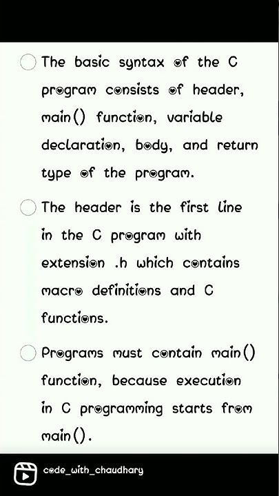 basic syntax of C language - YouTube