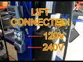 Installed 240V in the garage to hook up the car lift! (finale of lift installation)