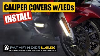 Front Caliper Covers w/LEDs | 2018+ Honda Goldwing | PathfinderLED