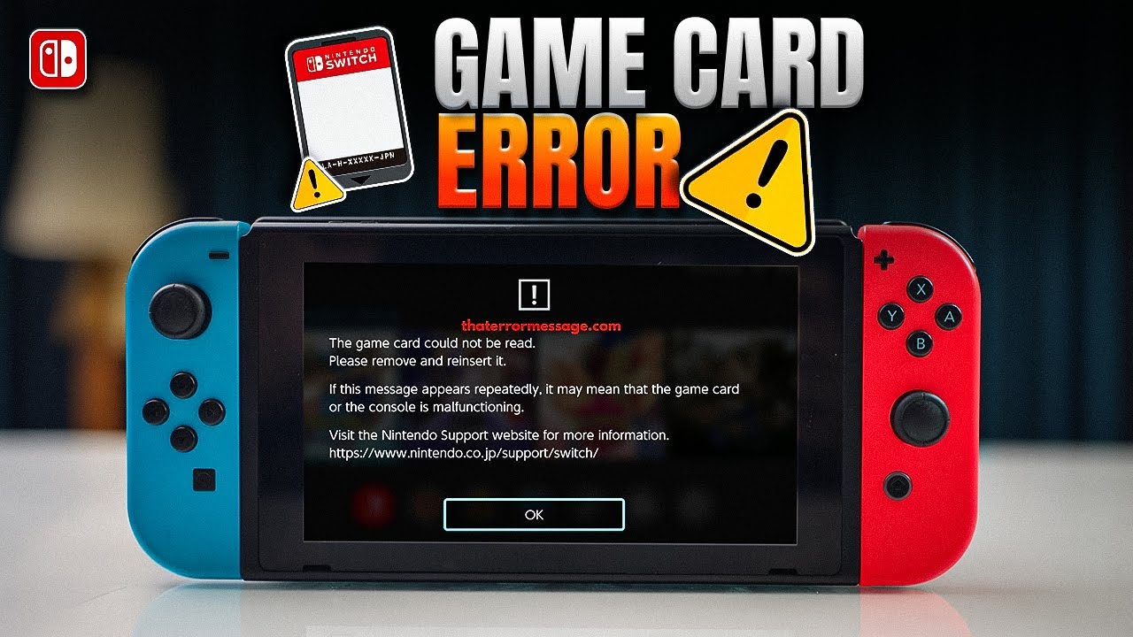 How to Fix Nintendo Switch Game Card Not Reading Error | Cartridge