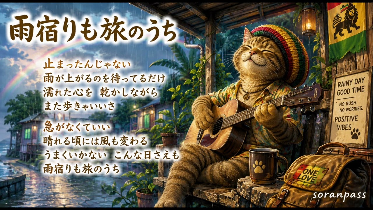 レゲエ】雨宿りと旅のうち/soranpass#reggae #music #おすすめ #人生