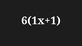 Simplify the expression 6(x+1)