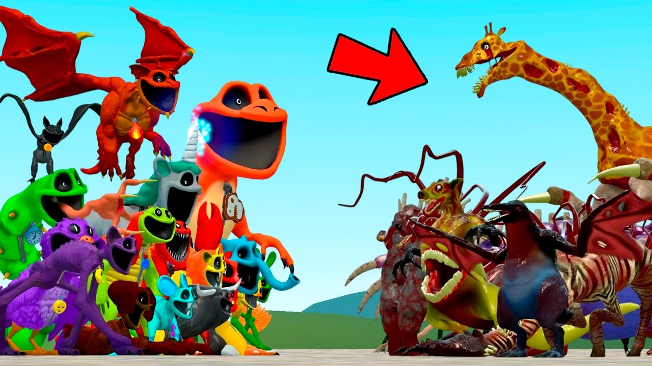 ALL POPPY PLAYTIME CHAPTER 5 VS ALL NEW ZOOCHOSIS MUTANTS ANIMALS In Garry's Mod!