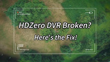 How to Recover Corrupted HDZero DVR Footage — Simple GPU Recording Trick!