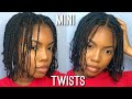 MINI TWISTS PROTECTIVE STYLE ON NATURAL HAIR/NO SHRINKAGE HACK!