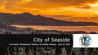 April 27, 2020 Community Development Advisory Committee Meeting