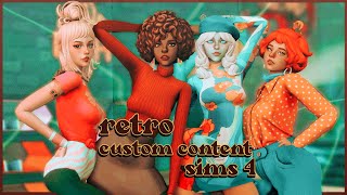 Ретро допы для CAS 🪩+ CC List | Sims 4 CC Haul