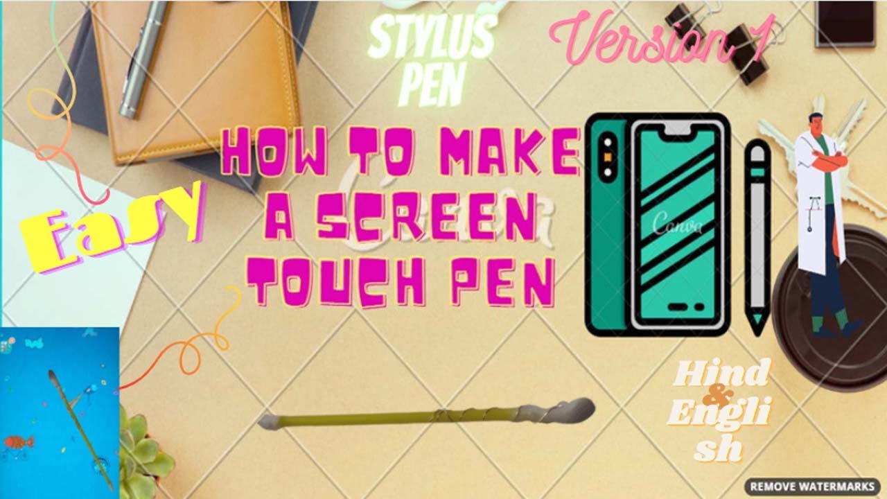 How to make a stylus pen. YouTube