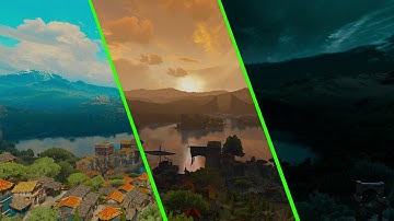 Witcher 3 Wild Hunt Time Lapse - 6 Days in 2 Minutes - Day / Night Cycle #2 - Ultra Settings 2K