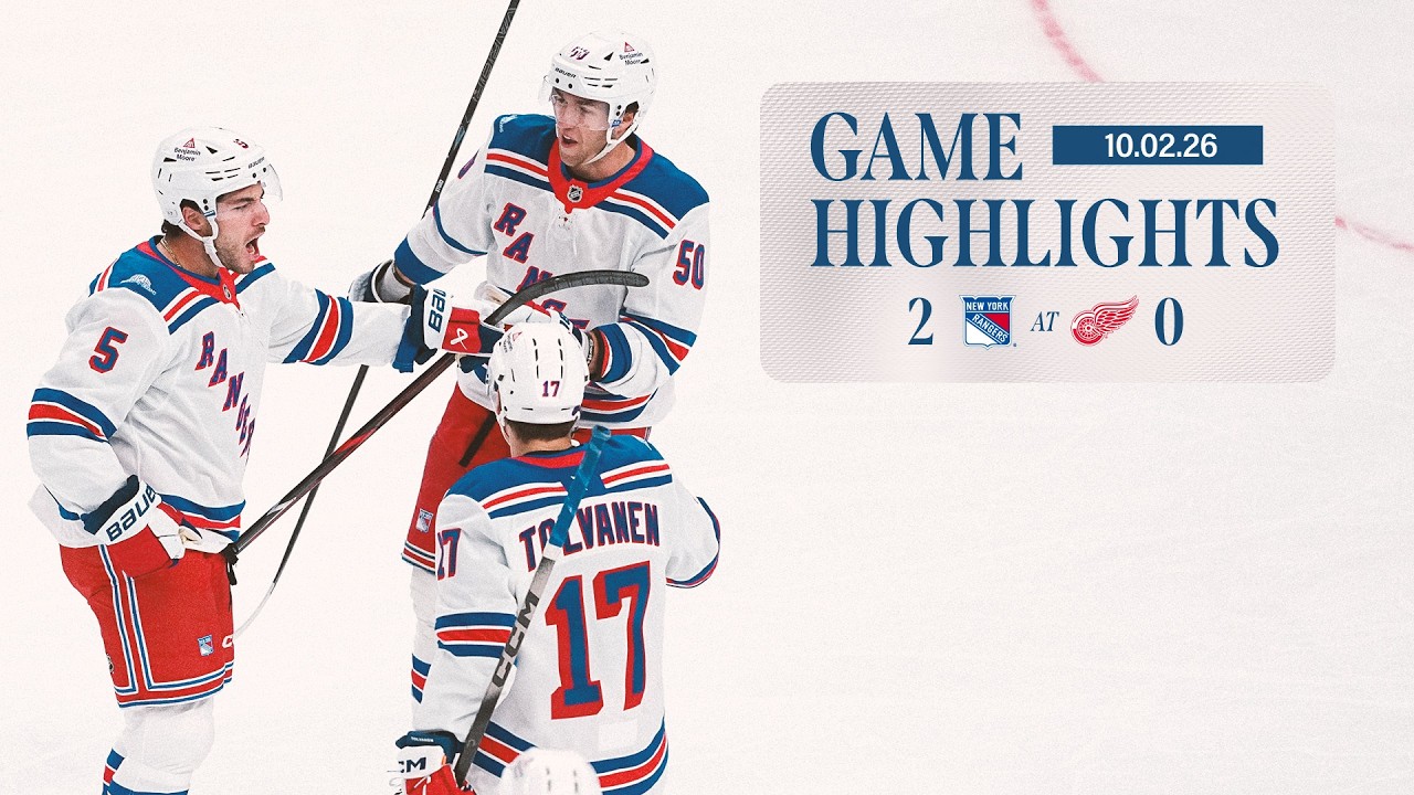 GAME HIGHLIGHTS | 2026-27: New York Rangers at Detroit Red Wings (10/02/26)