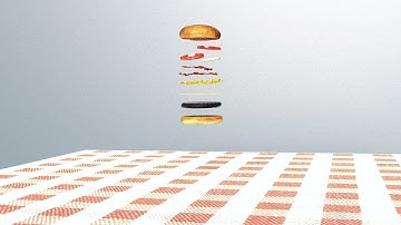 Hamburger commercial | Blender animation