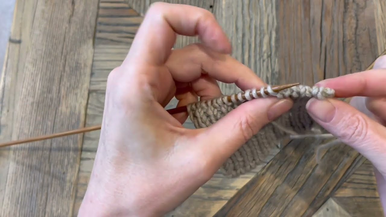 Le rabattage tubulaire sur côtes 1x1