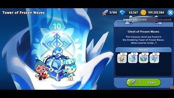 Tower of Frozen Waves Level 1~10 - Cookie Run Kingdom