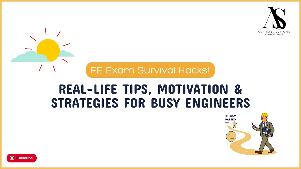 FE Exam Strategies | Tips for Busy Engineers | How to Pass the FE Exam ...
