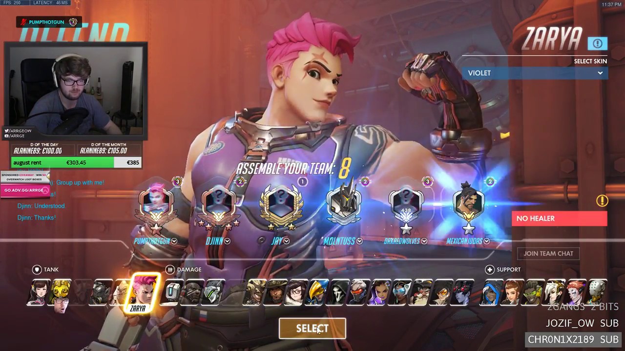 Arrge - ex zarya main, The most epic flex match
