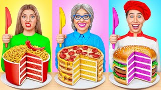 אני נגד סבתא אתגר בישול | טריקי מטבח מדהימים Multi DO Challenge