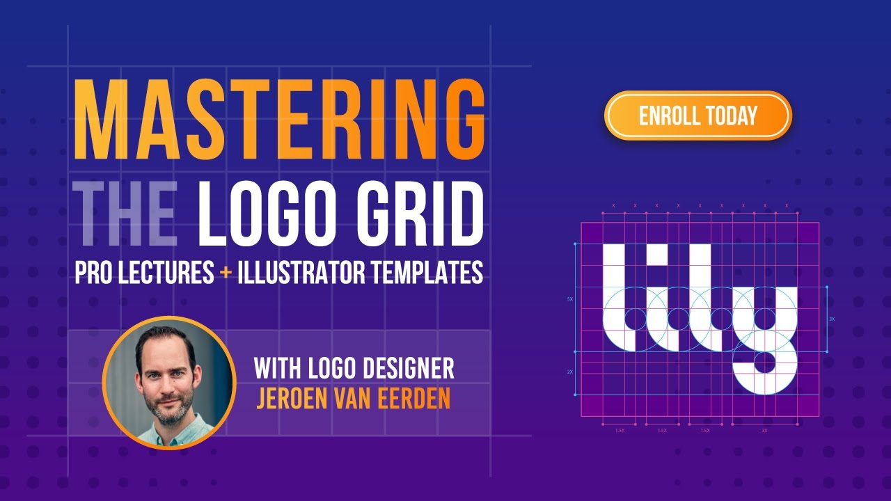 Download Free Mastering The Logo Grid Pro Lectures Illustrator Templates In Presentation Templates On Yellow Images Creative Store PSD Mockup Template
