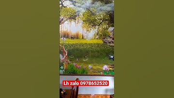 Tranh dán tường 3D phong cảnh thiên nhiên thư thái