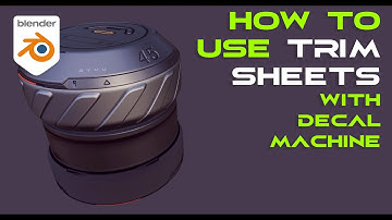 HOW to use TRIM sheets with Decal Machine for Blender