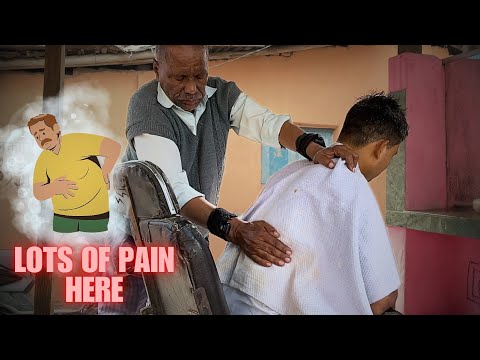 Old Type Barber shop was good place to pamper your body - back pain killer Great Head Massage