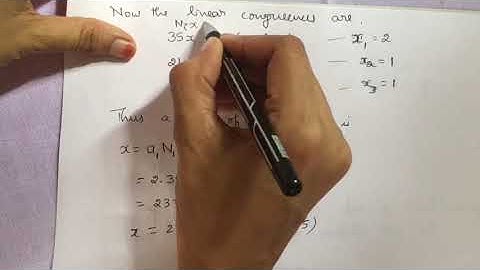 Chinese remainder theorem