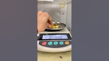 cách cân vàng bằng cân tiểu ly #dodong #gold