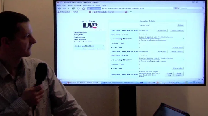 in silico Lab demo at the 5th EGEE User Forum
