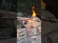 Hole Through Red Hot Steel!🔥#blacksmith #forging #satisfying #shorts #youtubeshorts