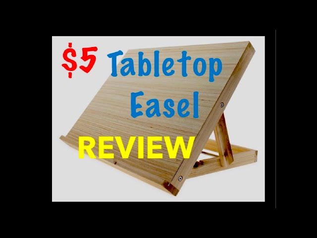 $5 Wooden Tabletop Easel Review 