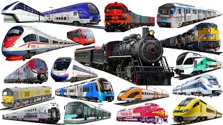 Train, Train, Container Train, Passenger Train | Learn English Train Transportation